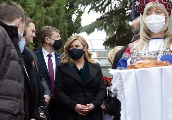 Sergej Lavrov i Kolinda Grabar Kitarović na otvorenju nove zgrade Veleposlanstva Ruske Federacije