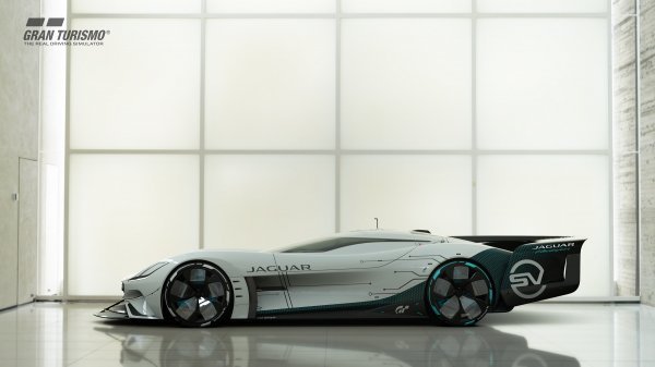 Jaguar Vision Gran Turismo SV je potpuno električni virtualni trkaći endurance automobil za video igru Gran Turismo