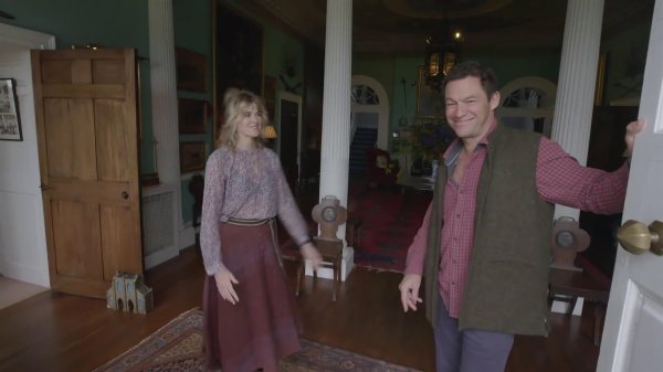 Dominic West i Catherine Fitzgerald u dvorcu Glin