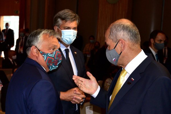 Viktor Orban, Andrej Plenković, Janez Janša
