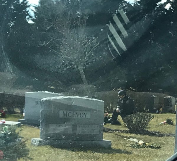 Fotografija groba Beaua Bidena koju je snimila novinarka Patricia Talorico