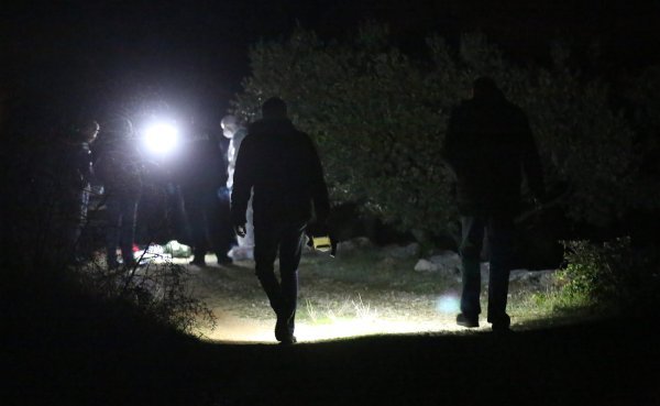 Očevid na sporednom putu između Vodica i Tribunja
