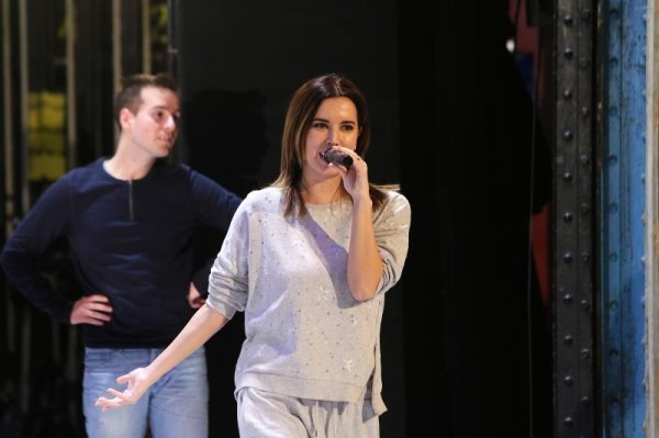 Nives Celzijus na probi predstave 'Vitez slavonske ravni'