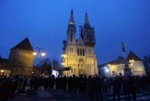 Misno slavlje ispred katedrale povodom obljetnice smrti Stepinca
