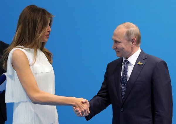 Melania Trump i Vladimir Putin na summitu G20 u Hamburgu