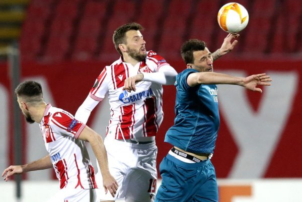FK Crvena zvezda - AC Milan, Europska liga, 18.2.2021. Mandžukić