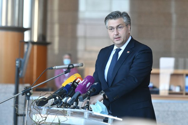 Andrej Plenković na svečanosti u NSK