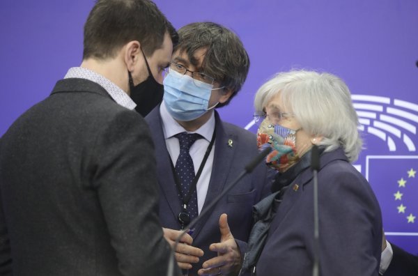 Antoni Comin, Carles Puigdemont i Clara Ponstati