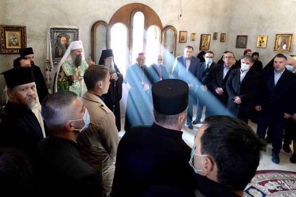 Patrijarh Porfirije stigao je u posjet Jasenovcu