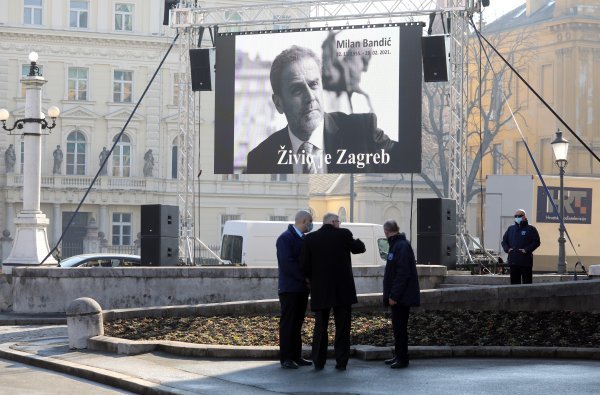 Komemoracija za Milana Bandića u HNK