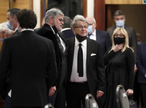 Miroslav Ćiro Blažević na komemoraciji za Zlatka Kranjčara