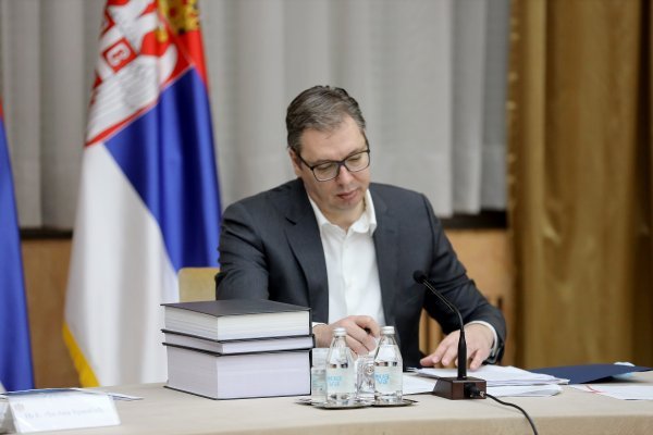 Aleksandar Vučić na sjednici Savjeta za nacionalnu sigurnost