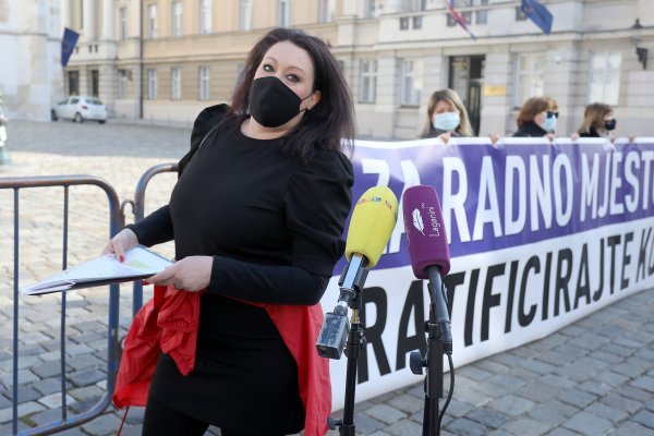 "Za radno mjesto i dom bez nasilja - ratificirajte Konvenciju br. 190!"