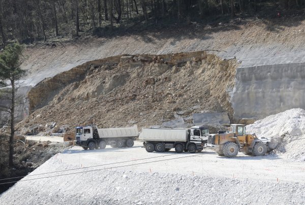 Odron na gradilištu obilaznice Omiša