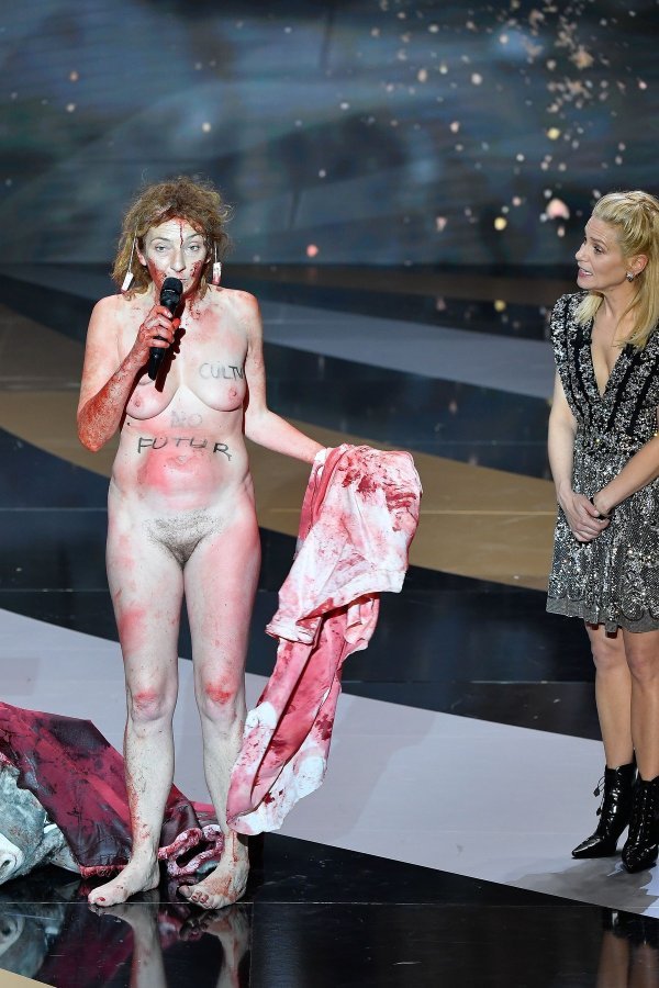 Prosvjed glumice Corinne Masiero na dodjeli Cesara