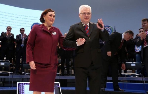 Predsjednik Josipović sa suprugom Tatjanom 