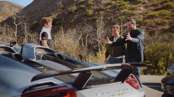 Patrick Long, Alex Winter i Keanu Reeves uz Porsche 918 Spyder