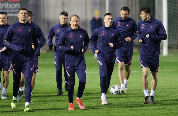 Trening hrvatske nogometne reprezentacije uoči utakmice sa Slovenijom