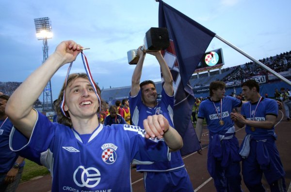 Luka Modrić i Silvio Marić slave Dinamov naslov prvaka