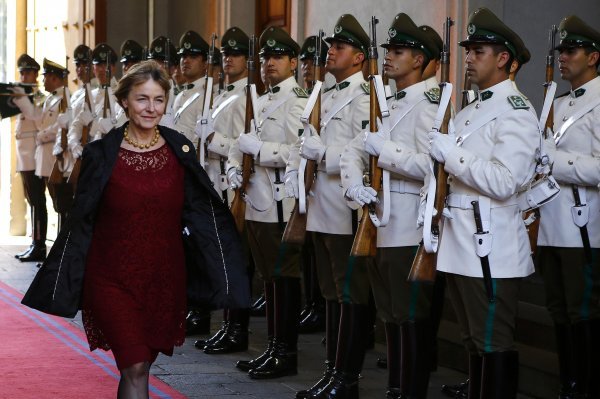 Vesna Pusić u Čileu Ivan Alvarado / Reuters