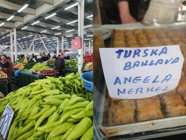 Na najvećoj skopskoj tržnici malo tko nosi masku, no turizam ipak nekako funkcionira