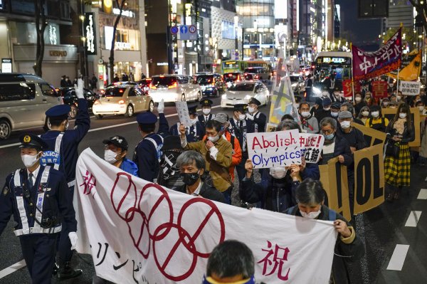 Prosvjed u Tokiju protiv Olimpijskih igara