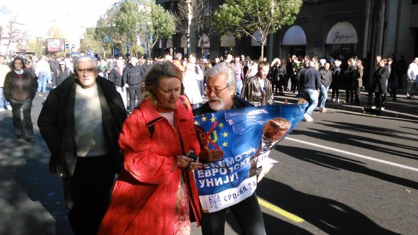 Anti-europske poruke savršeno su se uklopile u miting mržnje