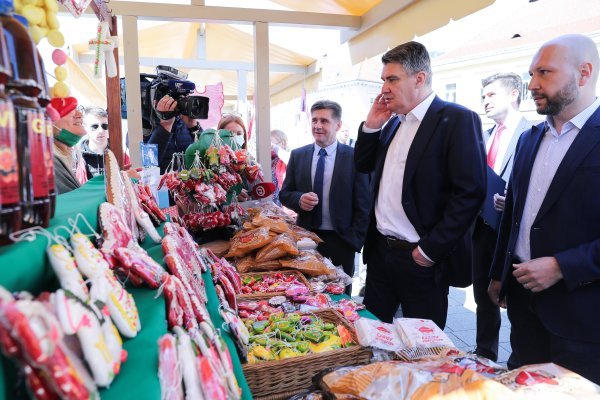 Predsjednik Milanović na dodjeli nagrada najboljim proizvođačima samoborskih salama