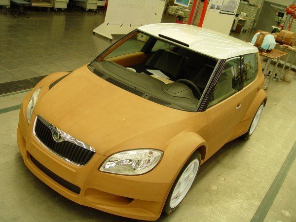 Model od plastelina Fabia S2000