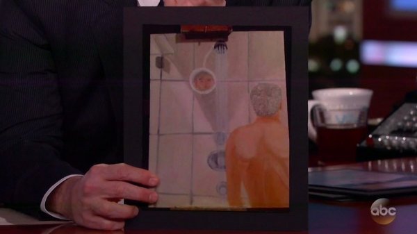 Autoportret Georgea W. Busha u kupaonici