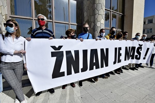 Prosvjed zbog Žnjana