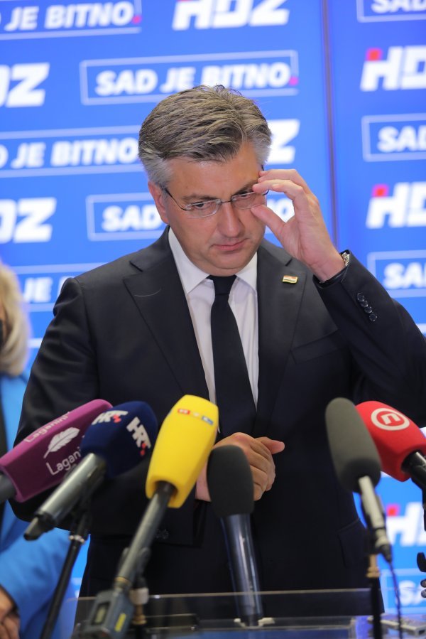 Plenković, Filipović i Herman u središnjici HDZ-a