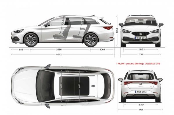 Seat Leon Sportstourer - dimenzije