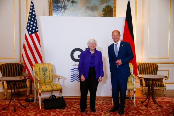 Jenet Yellen, američka ministrica financija, i Olaf Scholz, njemački ministar financija