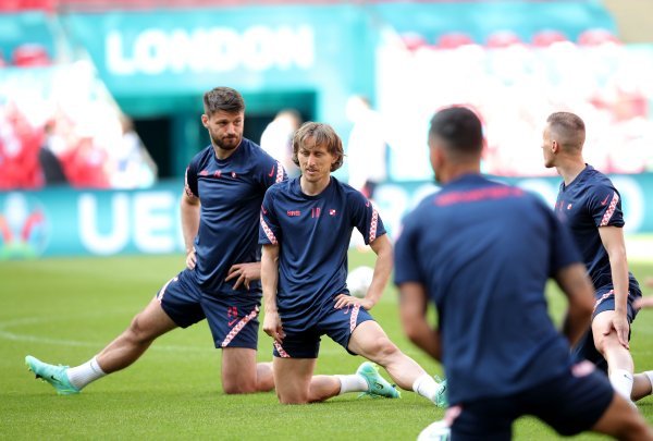 Trening Hrvatske na Wembleyju uoči utakmice protiv Engleske