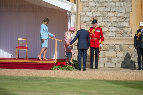 Joe Biden i kraljica Elizabeta II