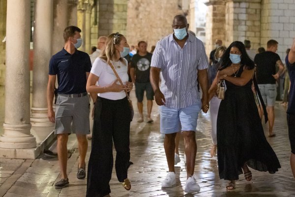 Magic Johnson sa suprugom u Dubrovniku