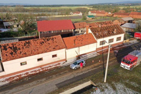 Razmjeri štete u Požegi snimljeni iz zraka
