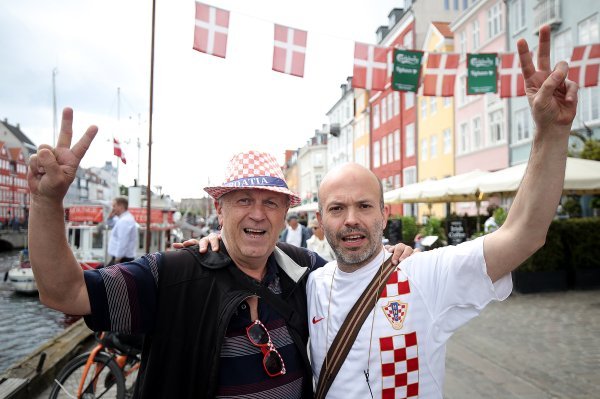 Hrvatski navijači u Kopenhagenu 26.6.2021.