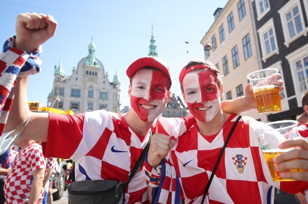 Hrvatski navijači u Kopenhagenu