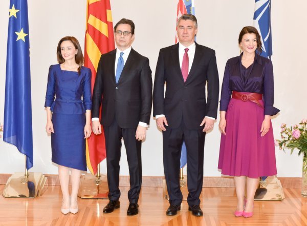 Sanja Milanović, Zoran Milanović, Stevo Pendarovski, Elizabeta Pendarovska