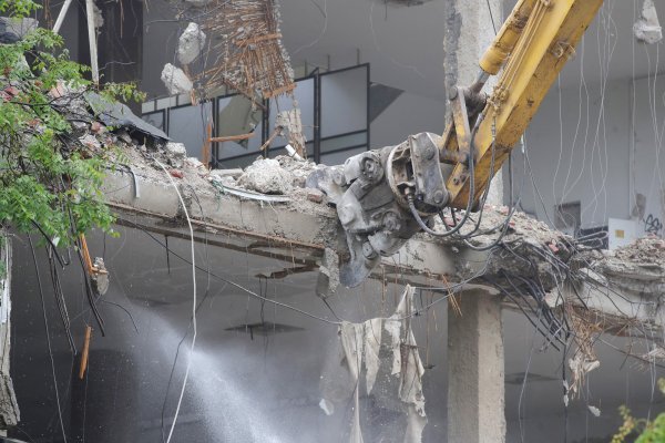 Rušenje zgrada Kamenskog u Zagrebu