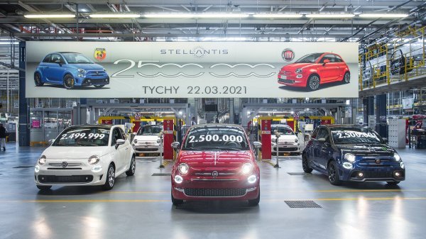 Tvornica Stellantis u poljskom Tychyju slavi svoje najnovije dostignuće proizvedeno je 2,5 milijuna Fiata 500