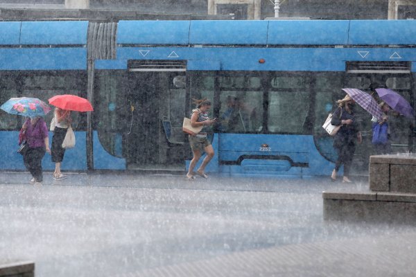 Pljusak u Zagrebu