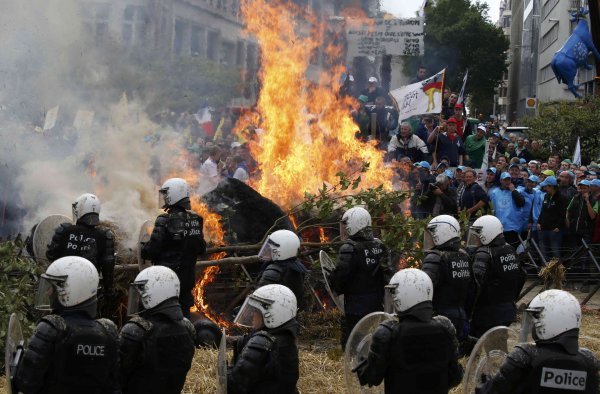 prosvjed u bruxellesu