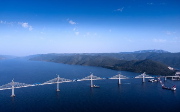 Pelješki most iz zraka