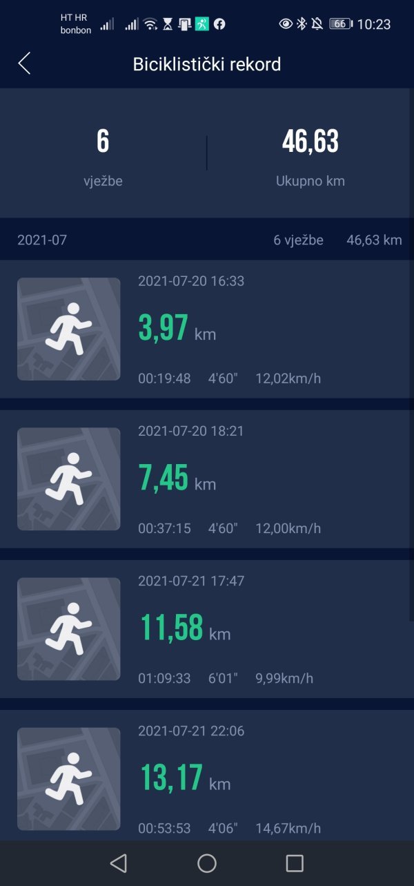 MeanIT M15 fitness narukvica HryFine aplikacija