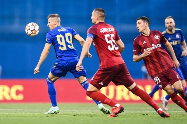 NK Dinamo - Legia Vašrava, 3. pretkolo Lige prvaka, 4.8.2021.