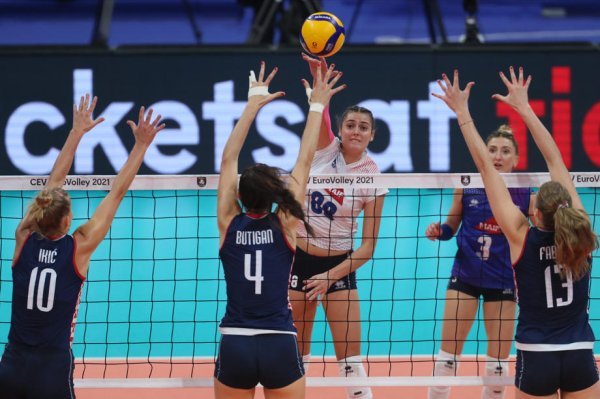 Odbojka, EP za odbojkašice, Hrvatska - Francuska, 29.8.2021.