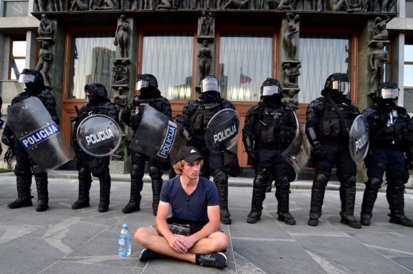 Prosvjed u Ljubljani